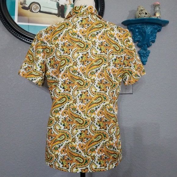 Cute Vintage Paisley Print Blouse - Picture 5 of 8